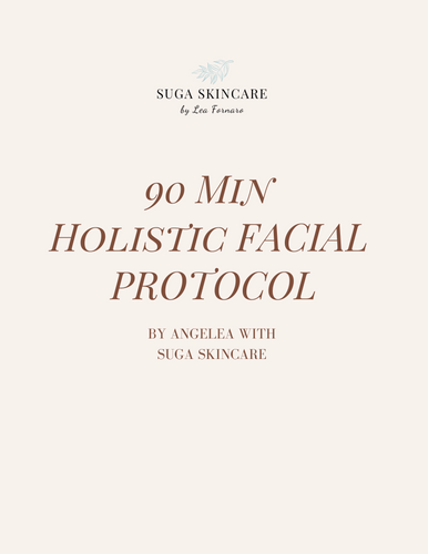 Suga Skincare 90 Min Holistic Facial Treatment Written Protocol & Supply List
