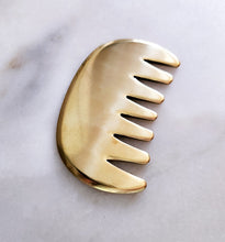 Load image into Gallery viewer, COPPER BRASS SCALP (& BODY) GUA SHA COMB