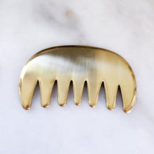 Load image into Gallery viewer, COPPER BRASS SCALP (& BODY) GUA SHA COMB